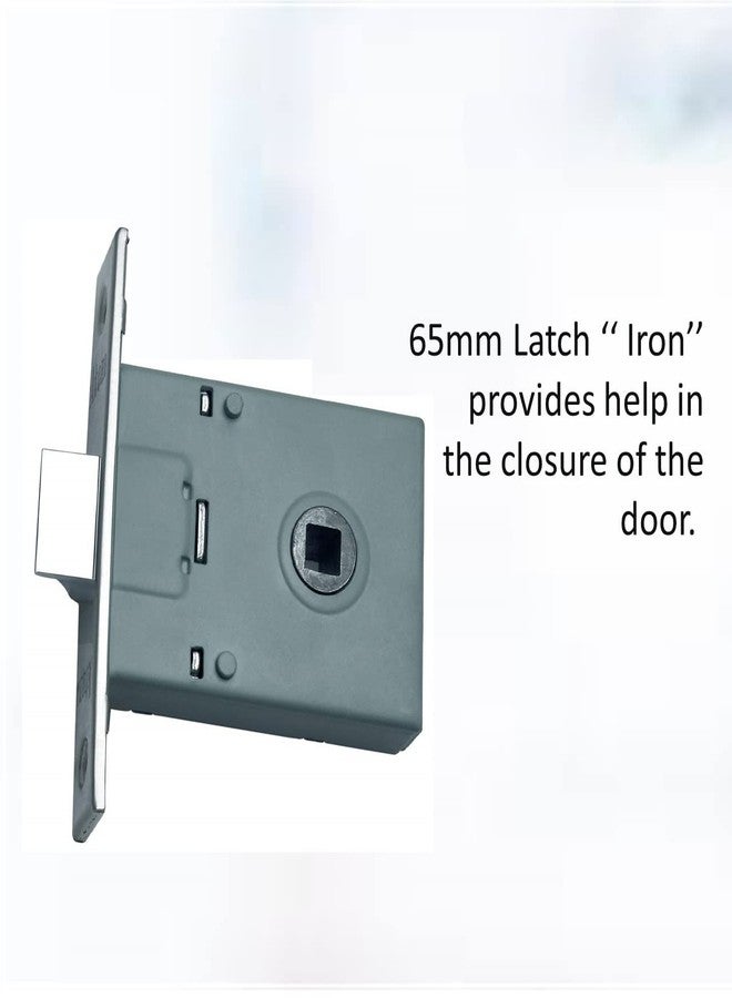 Atom Keyless Door Lock for Bathoom, Kitchen, Toilet, Brass Antique Finish | Heavy Duty Door Handle Without Key for House Hotel Office(O40CLOSED) - Image 5